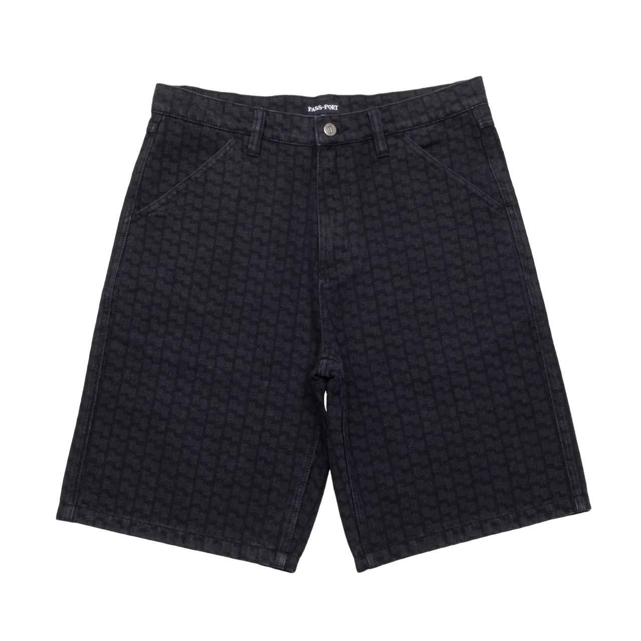 Club des ouvriers Short - Drain gravé au laser noir