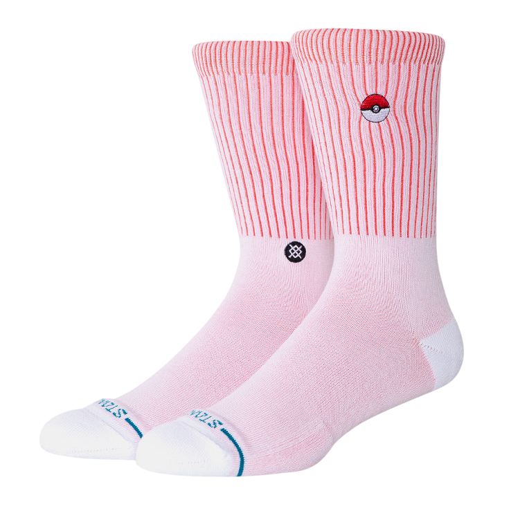 "Pokémon" Poké Ball Crew Chaussettes - Rouge