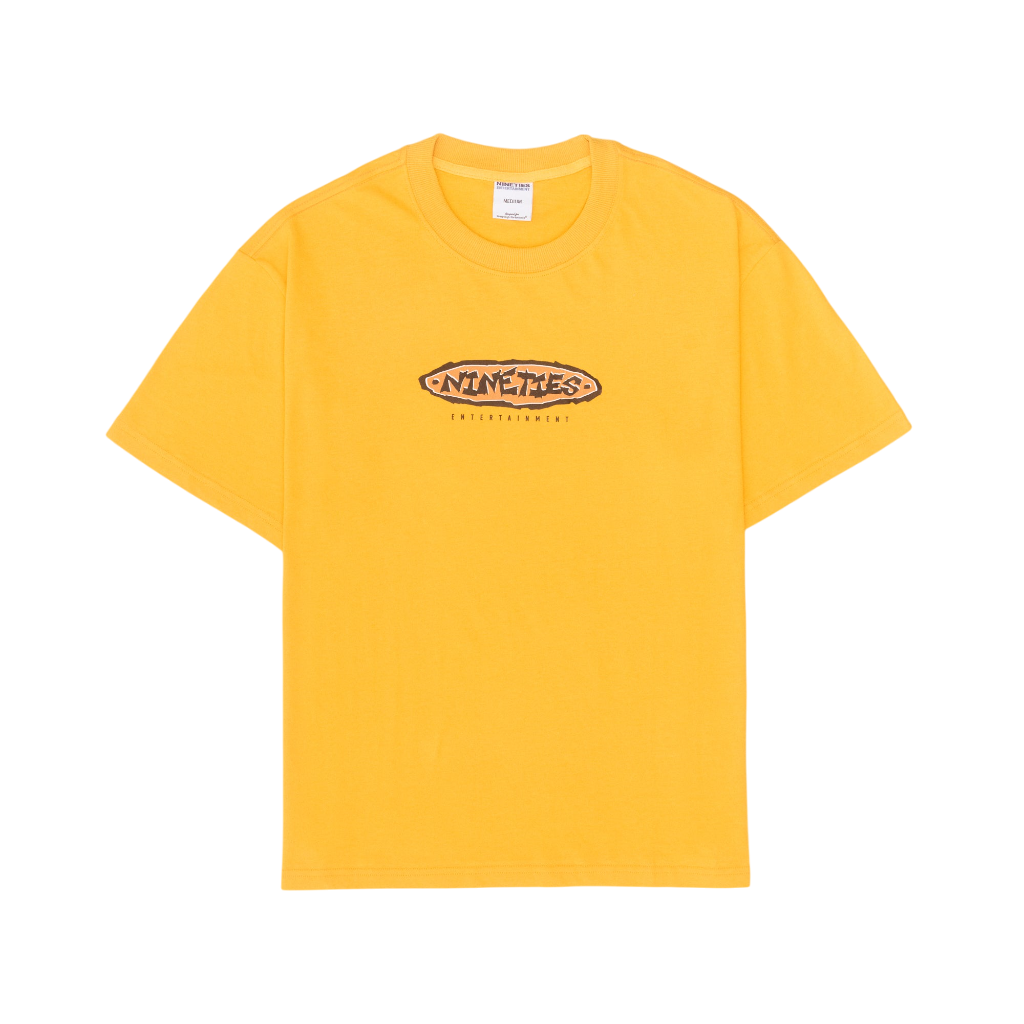 Nineties Entertainment Grind Tee - Yellow – Palm Isle Skateshop