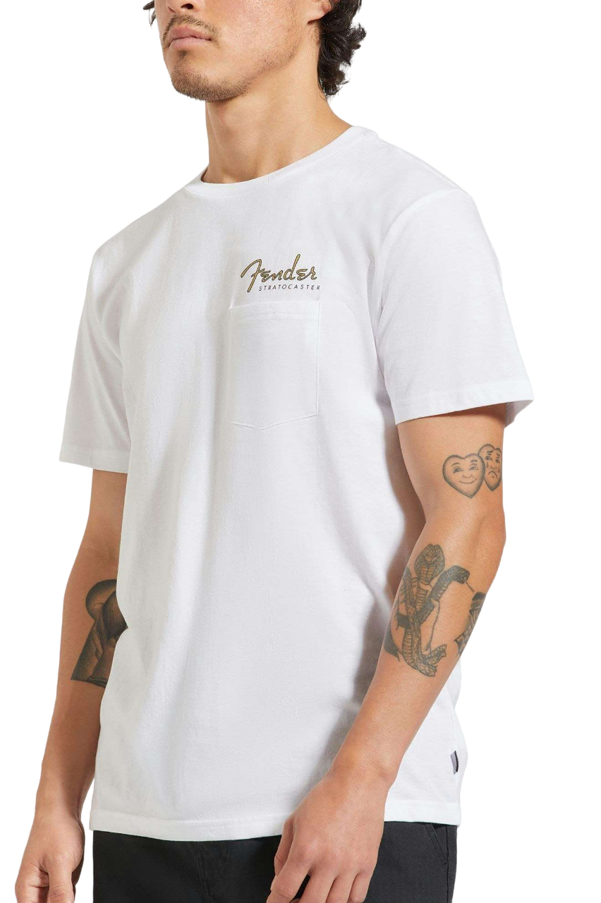 Fender Volume T-Shirt à poche M/C - Blanc