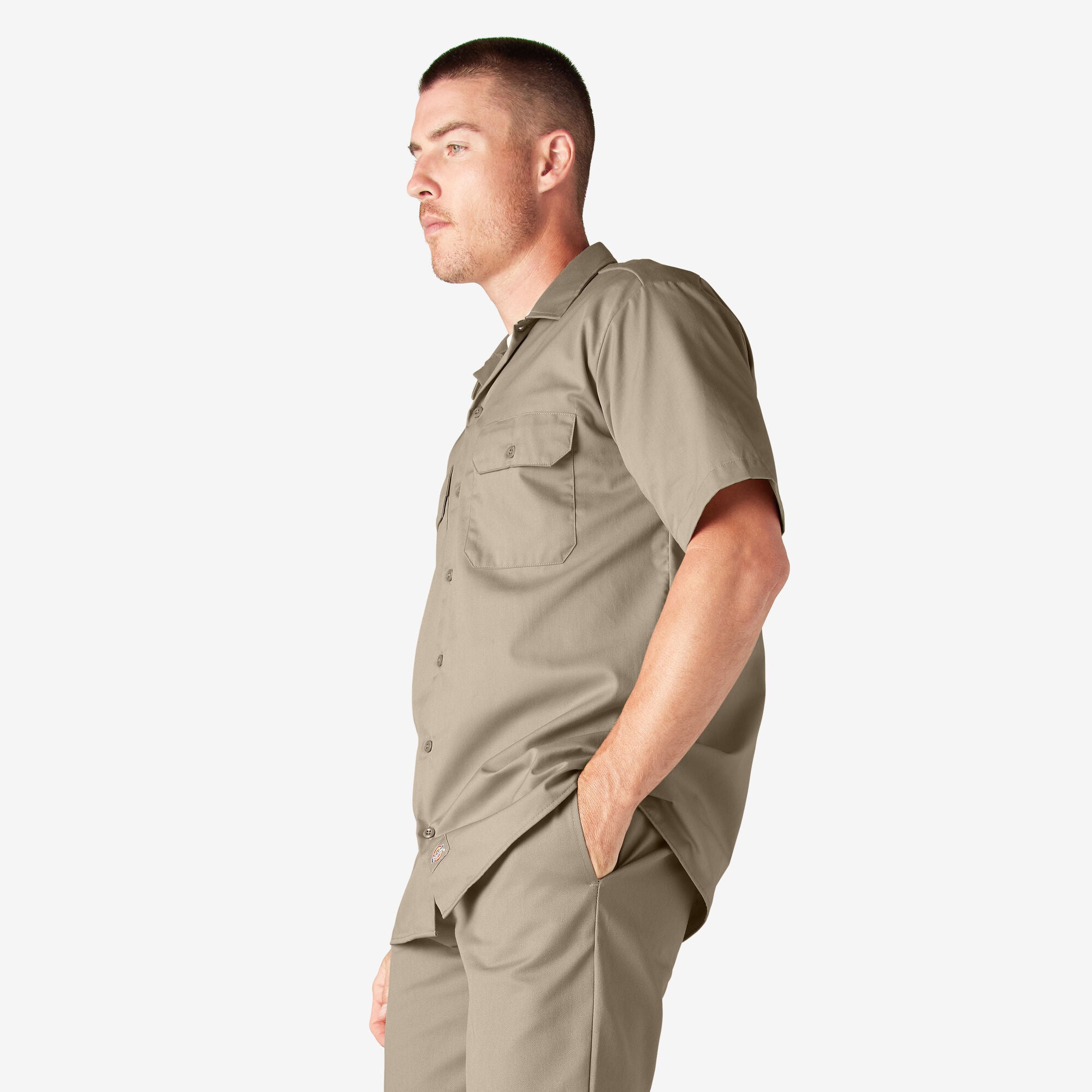 Chemise de travail à manches courtes - Sable du désert (DS)