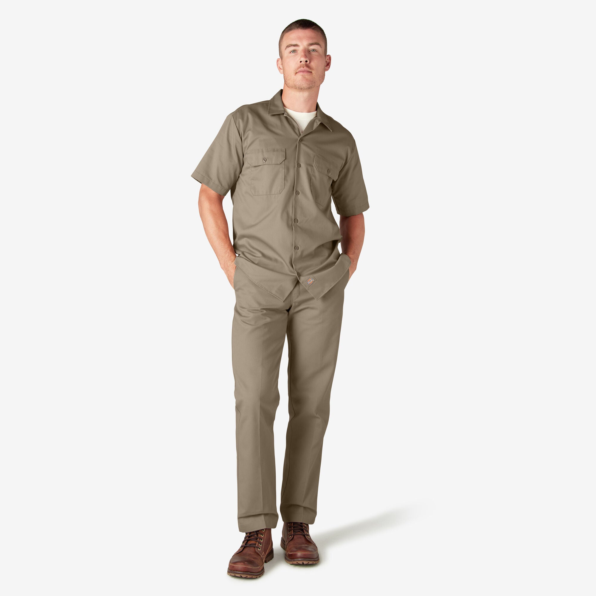 Chemise de travail à manches courtes - Sable du désert (DS)