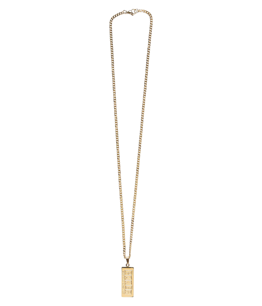 Curb Wax Collier en Or - 24K