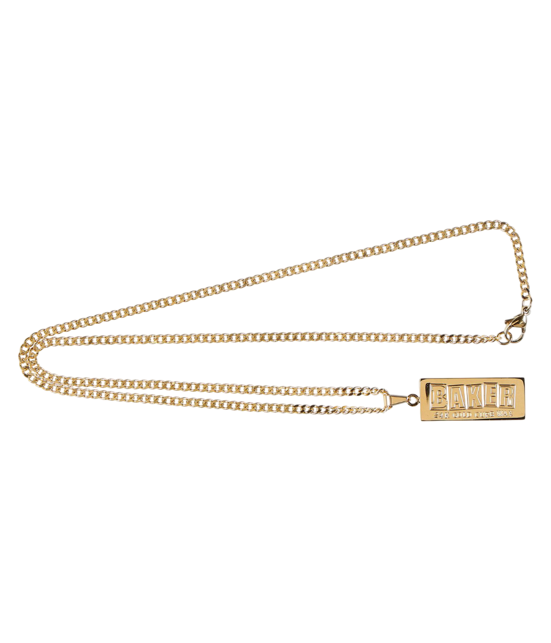 Curb Wax Collier en Or - 24K