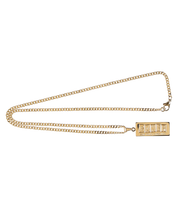 Curb Wax Collier en Or - 24K