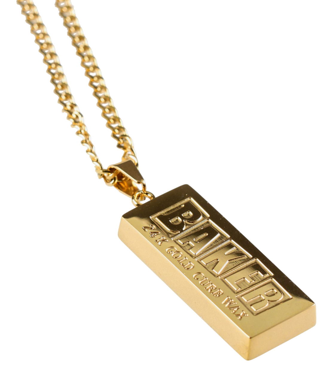 Curb Wax Collier en Or - 24K