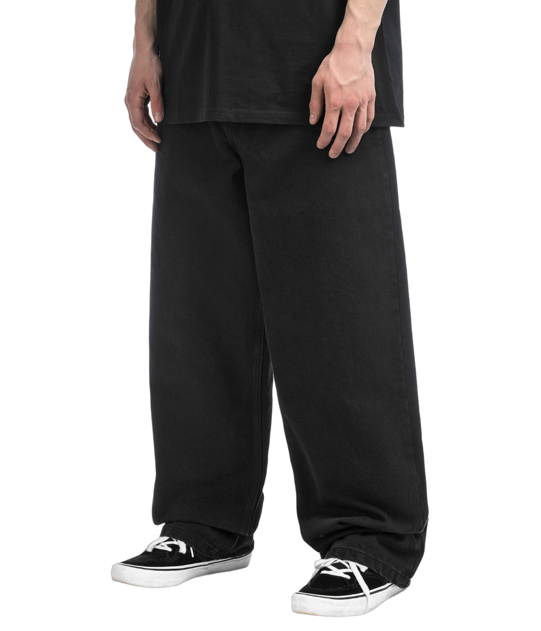 Pantalon en jean baggy Check-5 - Noir