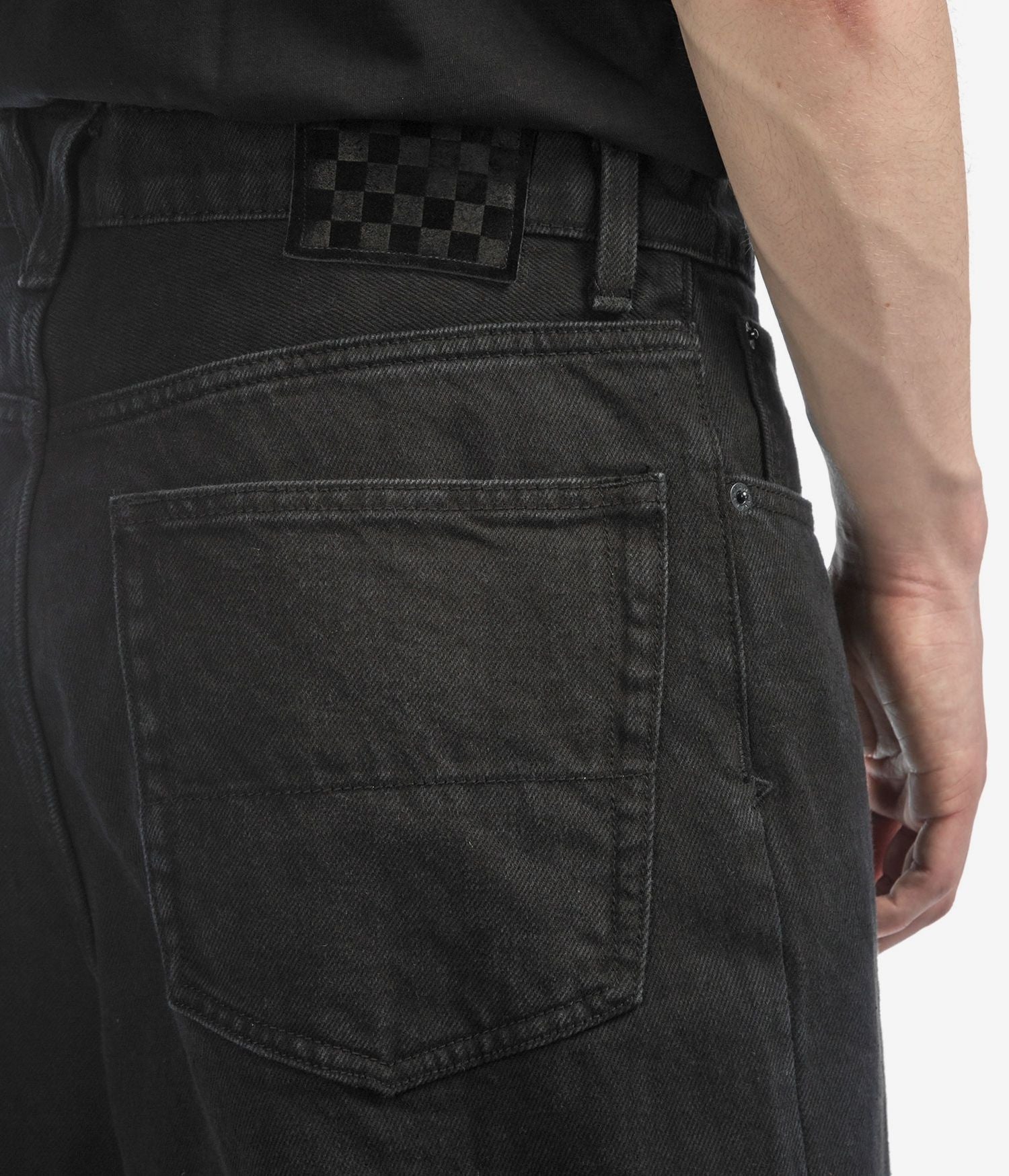 Pantalon en jean baggy Check-5 - Noir