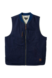 Gilet réversible Abraham de Builders - Rinse Denim/Sherpa