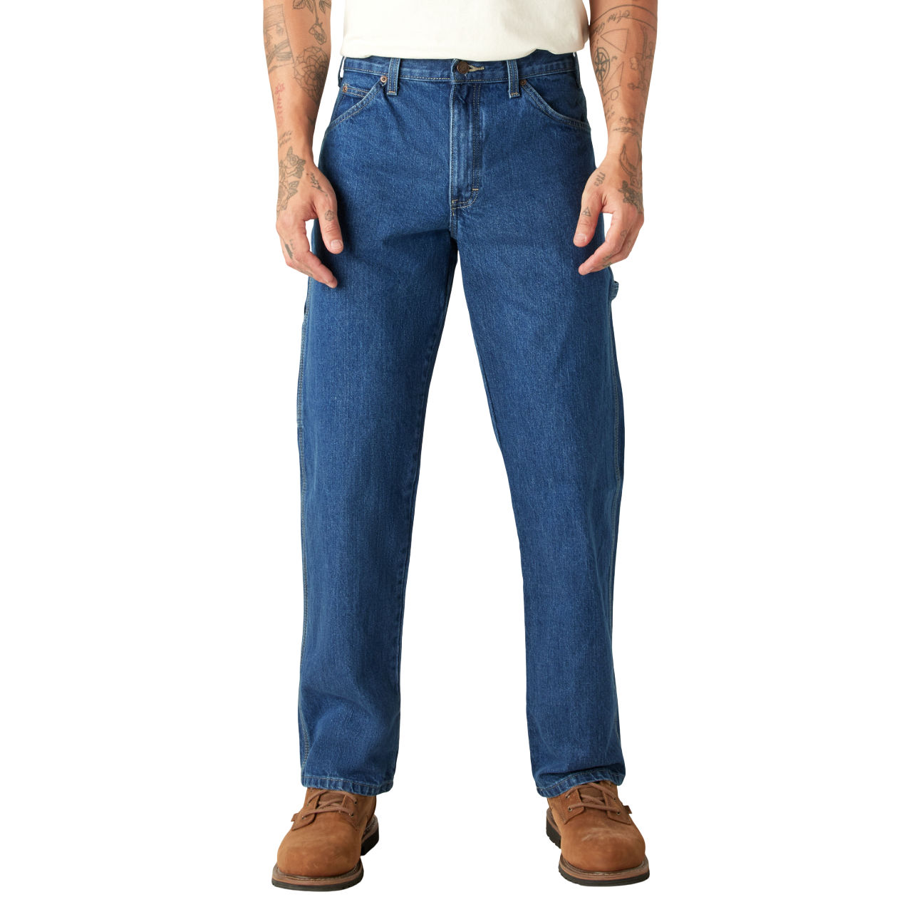 Dickies Carpenter Denim Jeans - Stonewashed Indigo Blue (SNB