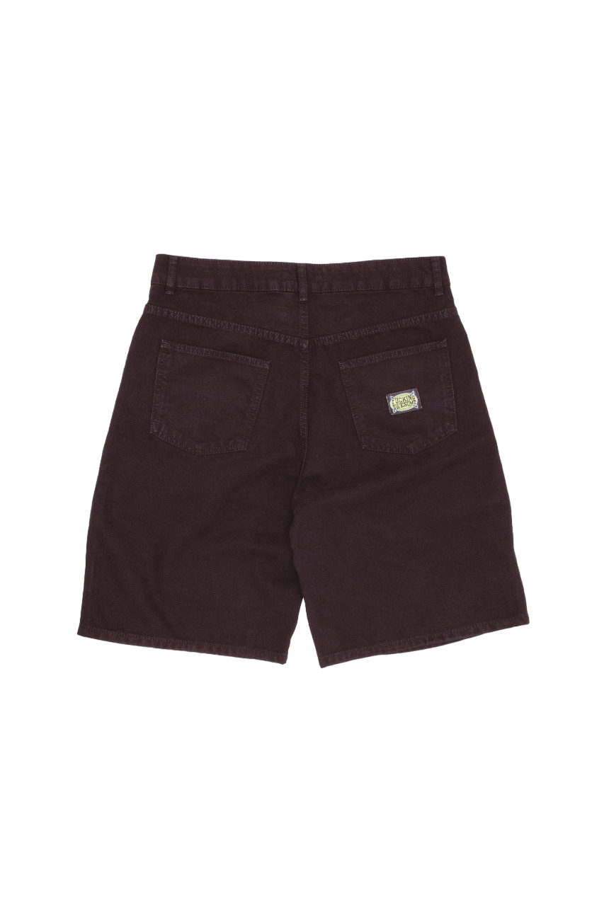 Short à double genou - Noir