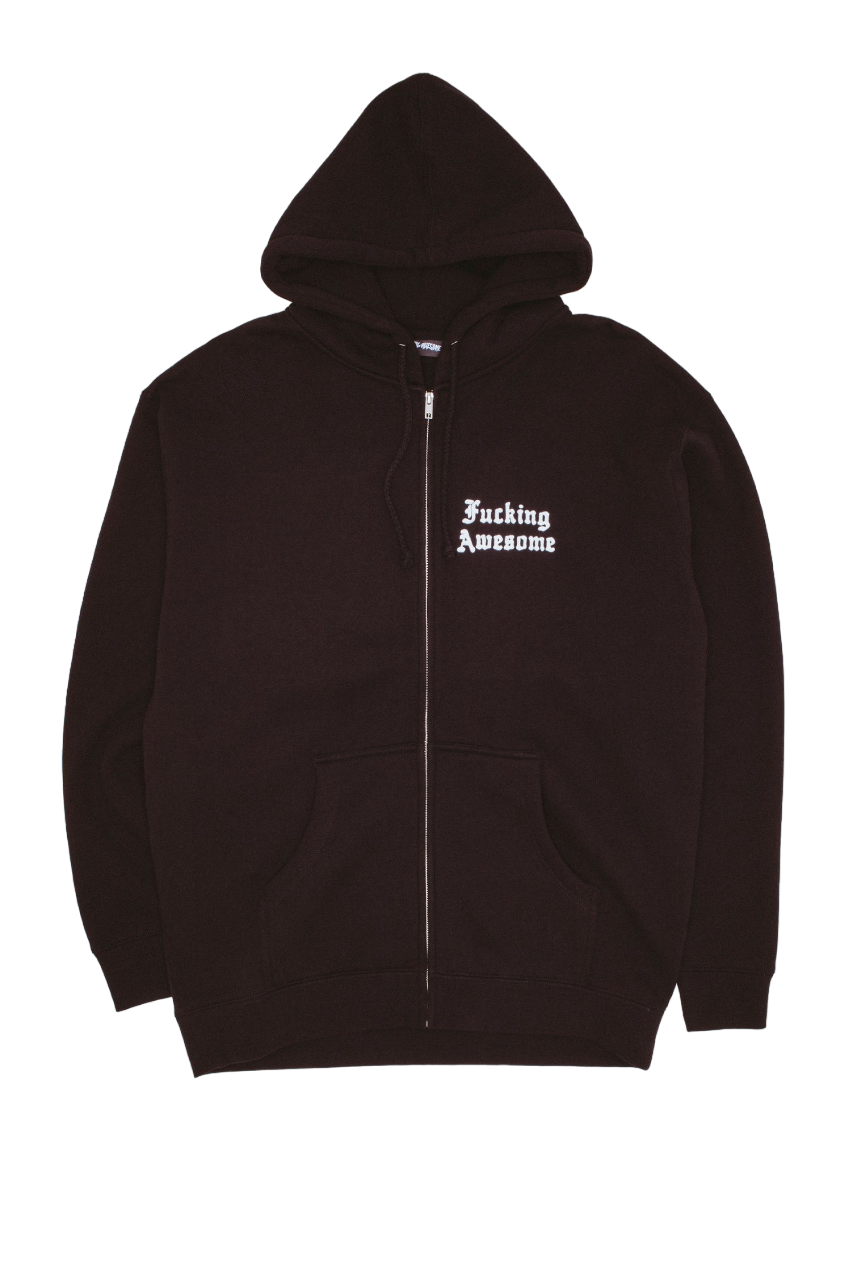 Fucking Awesome 14th Century Zip Hoodie - Black – Palm Isle
