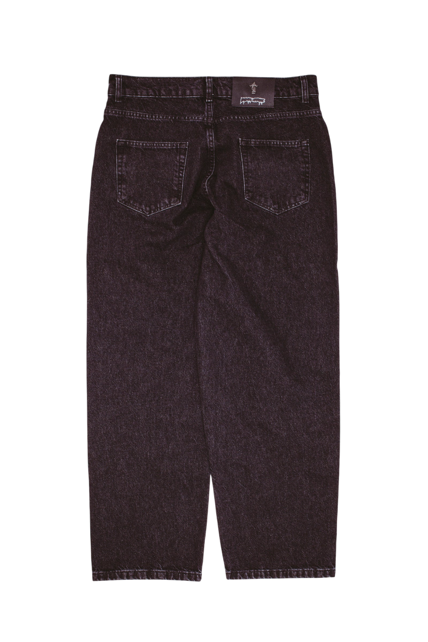 Fecke Baggy Denim Washed Jean - Black