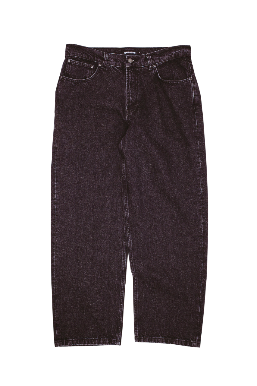 Fecke Baggy Denim Washed Jean - Black