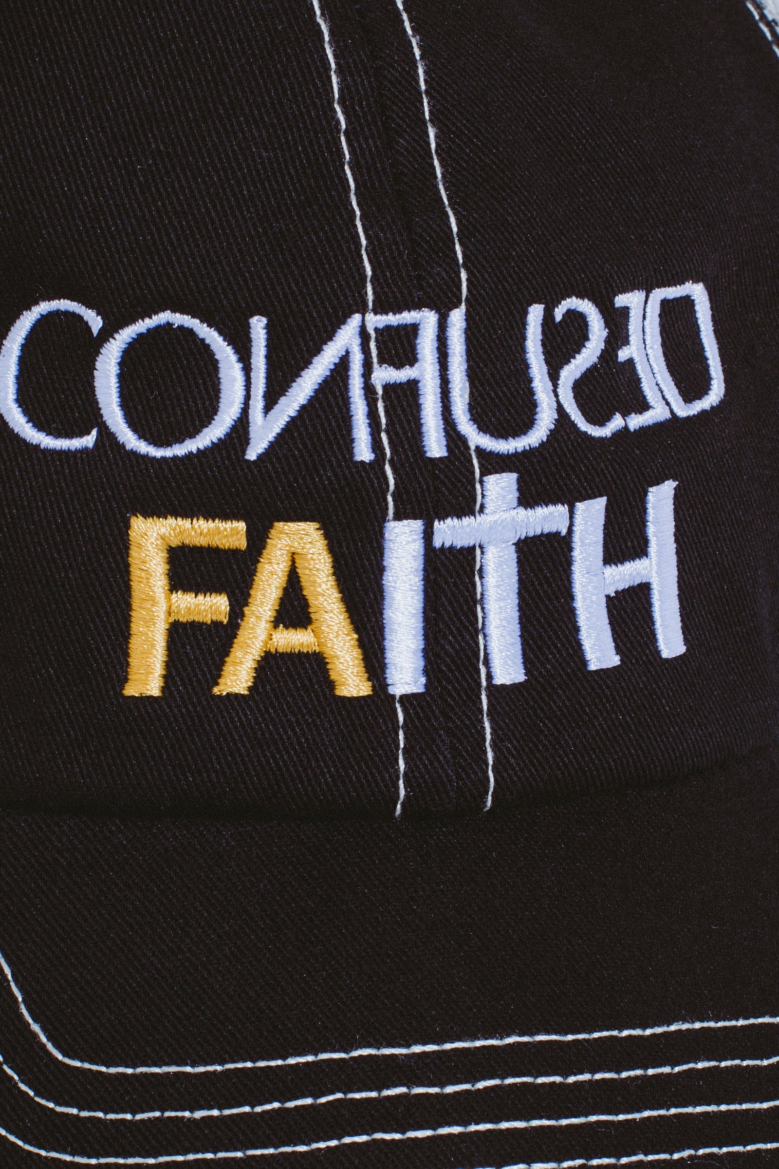 Confused Faith Trucker Hat - Black