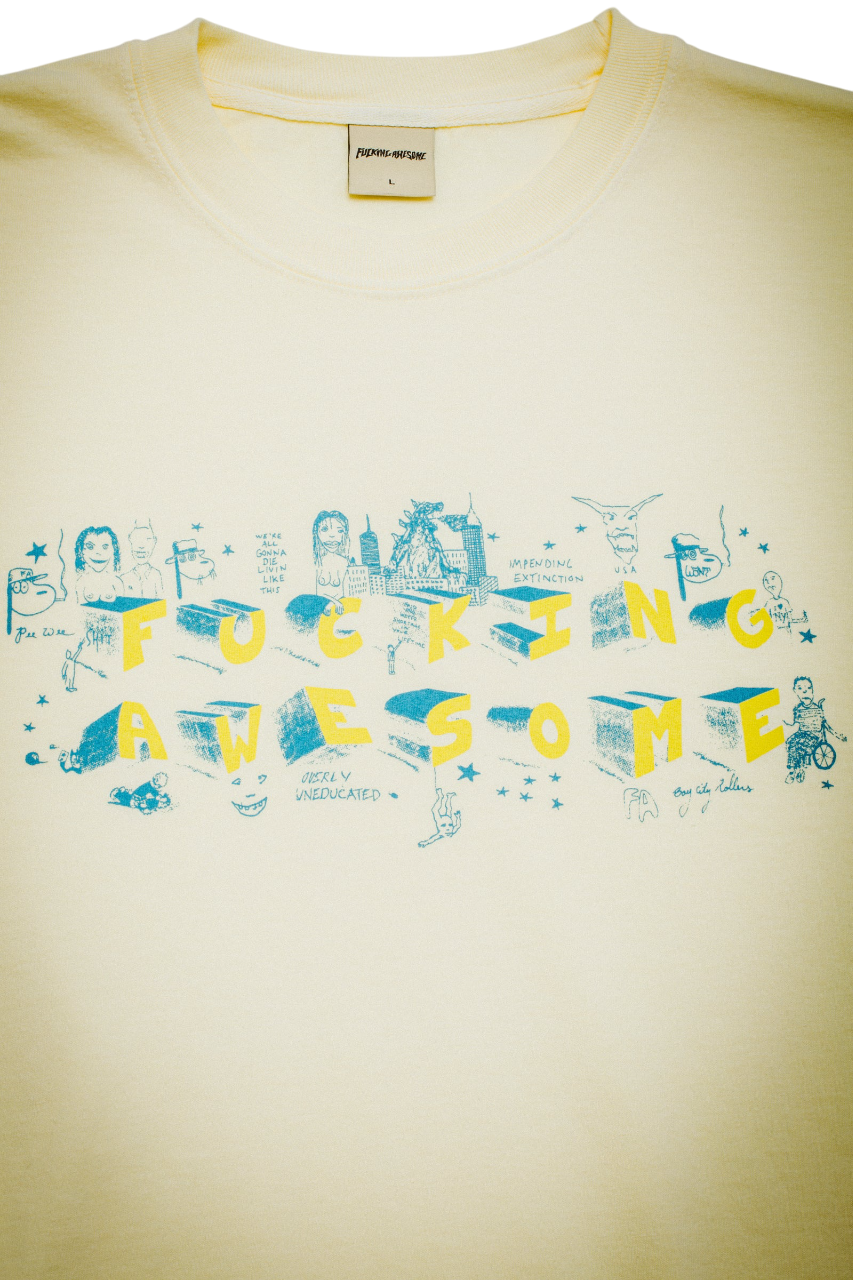 Screwball Loco T-Shirt Manches Courtes - Crème