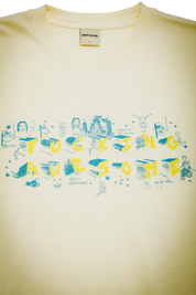 Screwball Loco T-Shirt Manches Courtes - Crème