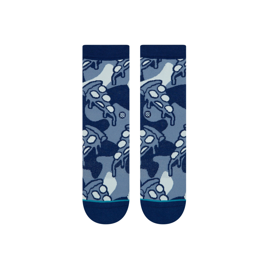 Chaussettes pizza pour enfants - Bleu