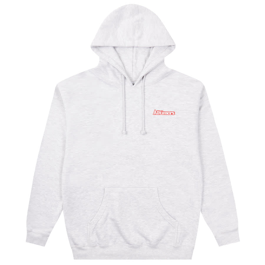【ALLTIMERS】 MINI BROADWAY EMBROIDERED HOODY Grey Alltimers Mini Broadway Embroidered Hoody - Heather Grey