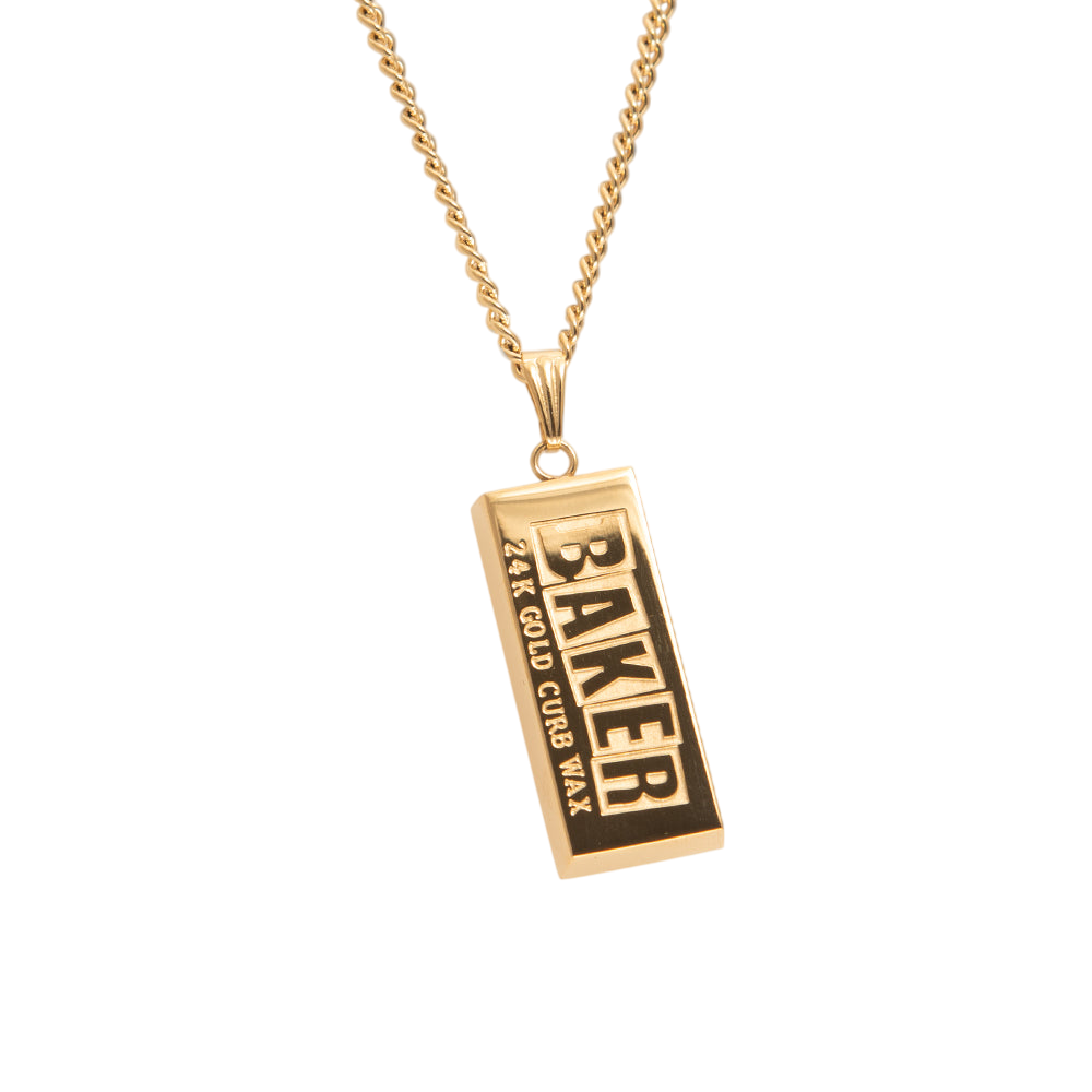 Curb Wax Collier en Or - 24K