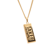 Curb Wax Collier en Or - 24K