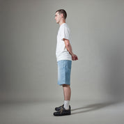 Workers Club Jean Short - Faded Washed Light Indigo
