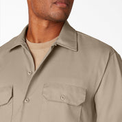 Chemise de travail à manches longues en sergé - Sable du désert (DS)