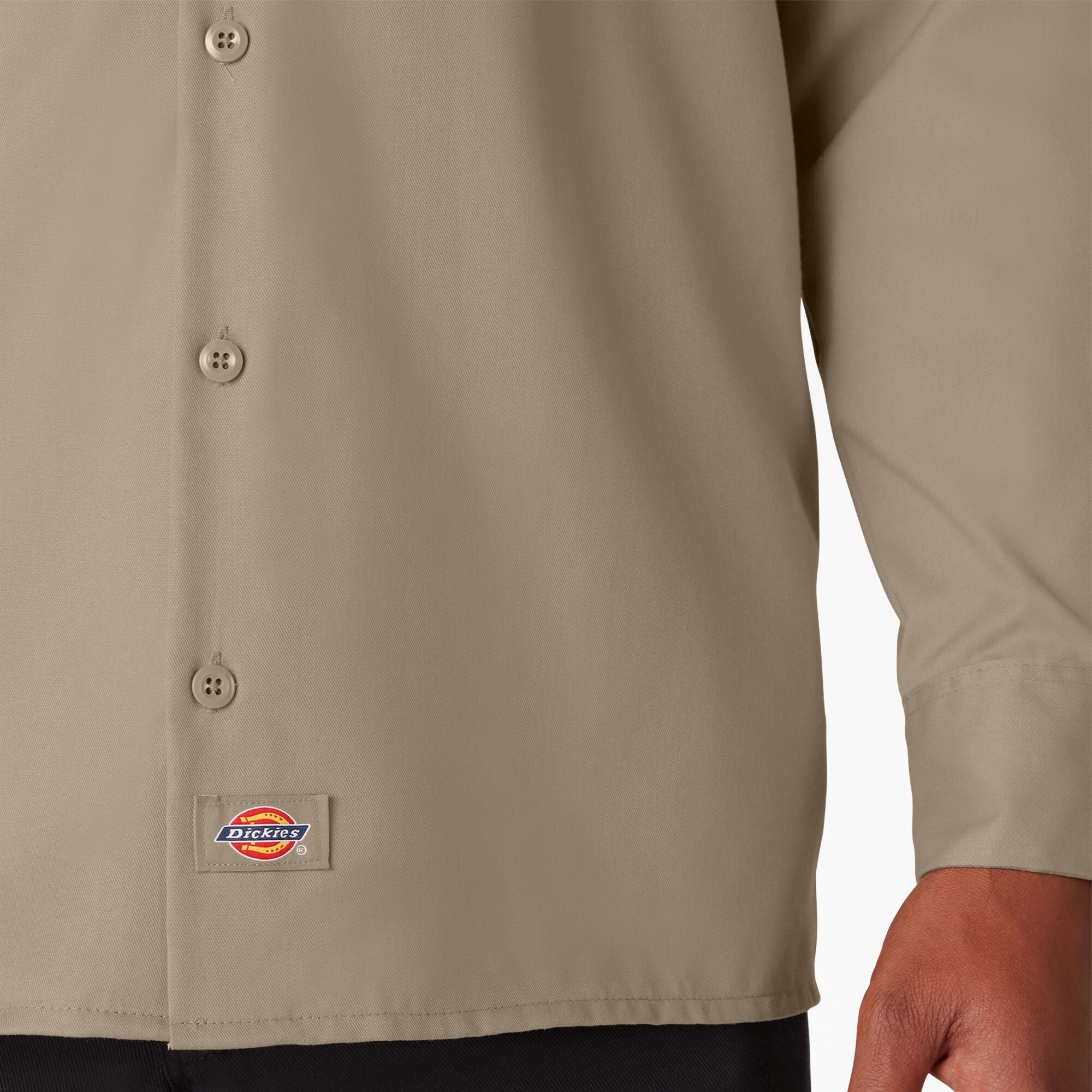 Chemise de travail à manches longues en sergé - Sable du désert (DS)