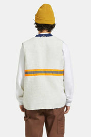 Gilet réversible Abraham de Builders - Rinse Denim/Sherpa