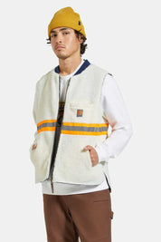 Gilet réversible Abraham de Builders - Rinse Denim/Sherpa