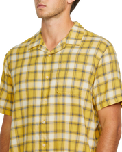 Stone Facet Chemise à Manches Courtes - Jaune Seedy