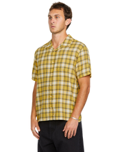 Stone Facet Chemise à Manches Courtes - Jaune Seedy