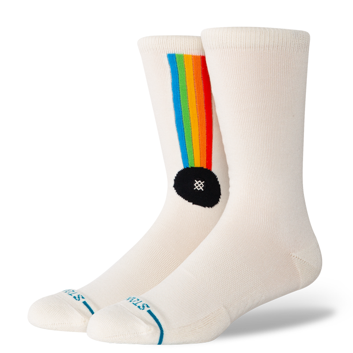 "Polaroid" Aperture Crew Chaussettes - Blanc