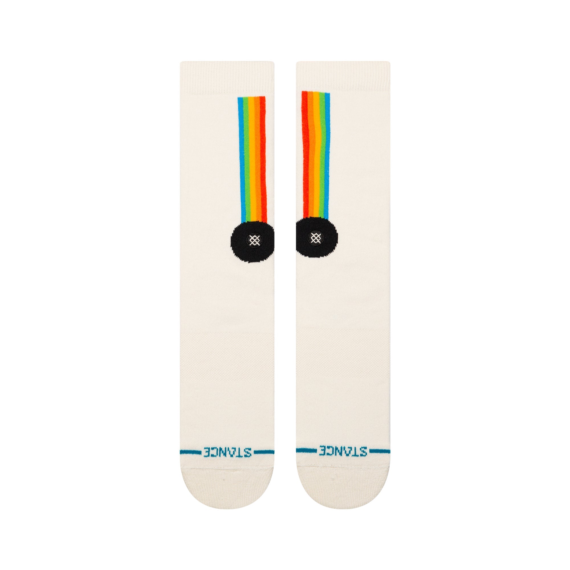"Polaroid" Aperture Crew Chaussettes - Blanc