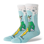 "Elf" Big City Elf Crew Chaussettes - Bleu Glacé