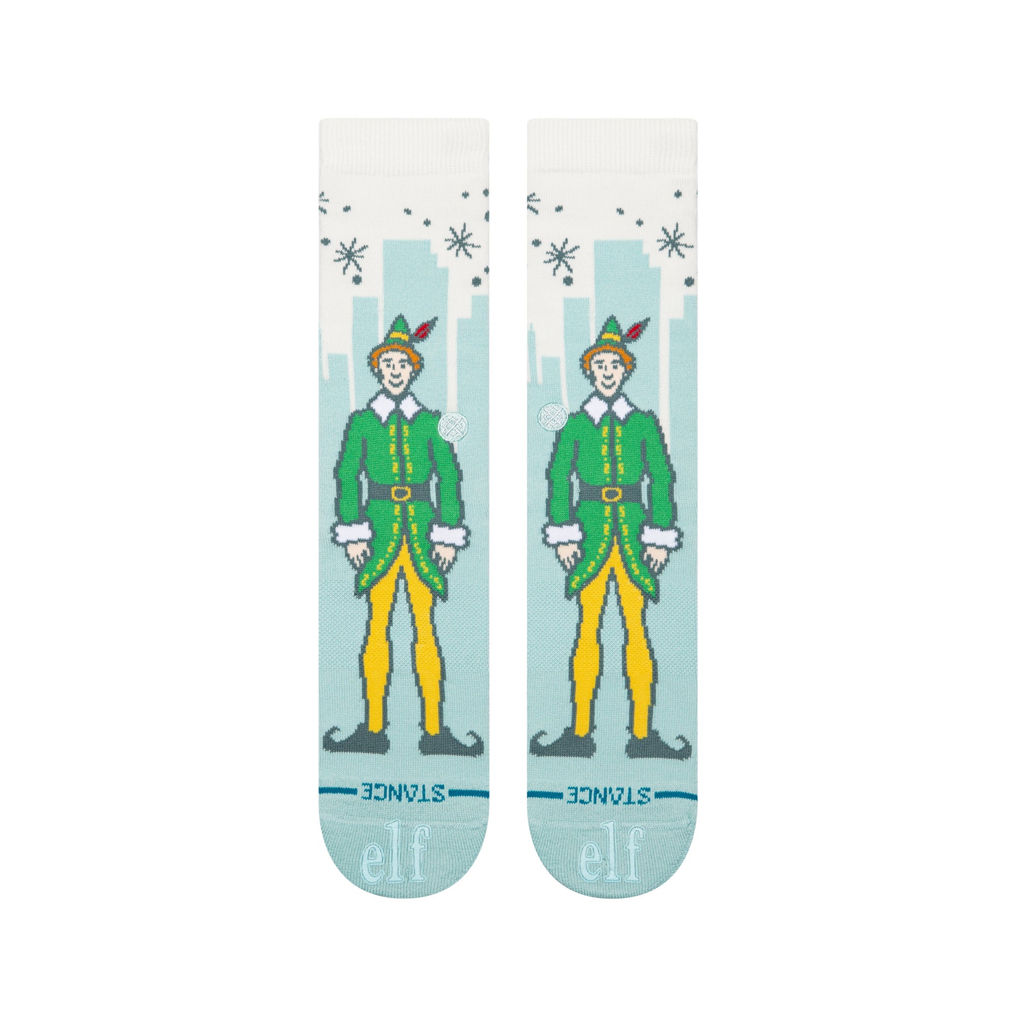 "Elf" Big City Elf Crew Chaussettes - Bleu Glacé