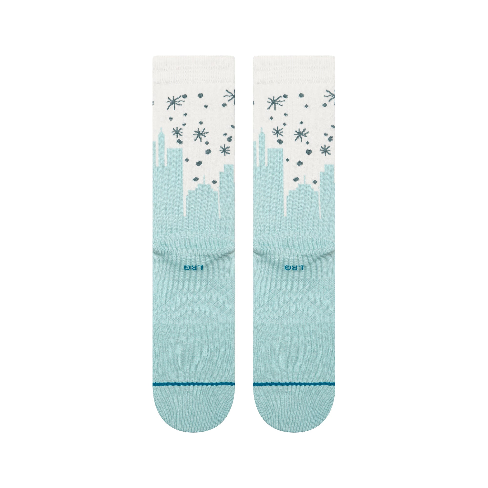 "Elf" Big City Elf Crew Chaussettes - Bleu Glacé