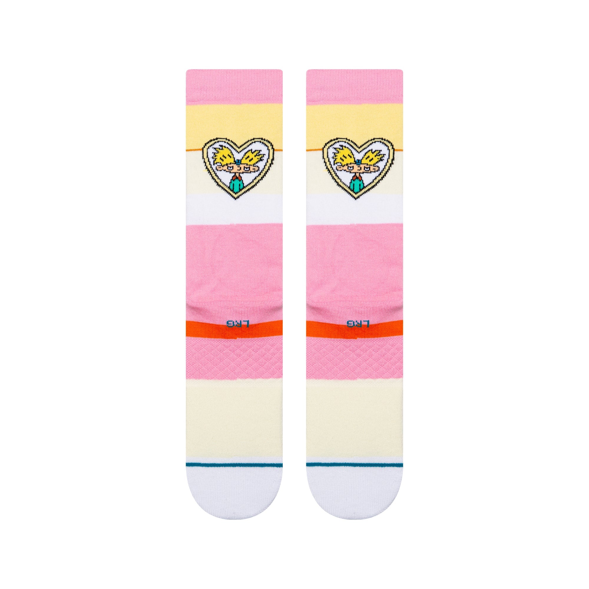 "Hey Arnold!" Helga Crew Chaussettes - Rose