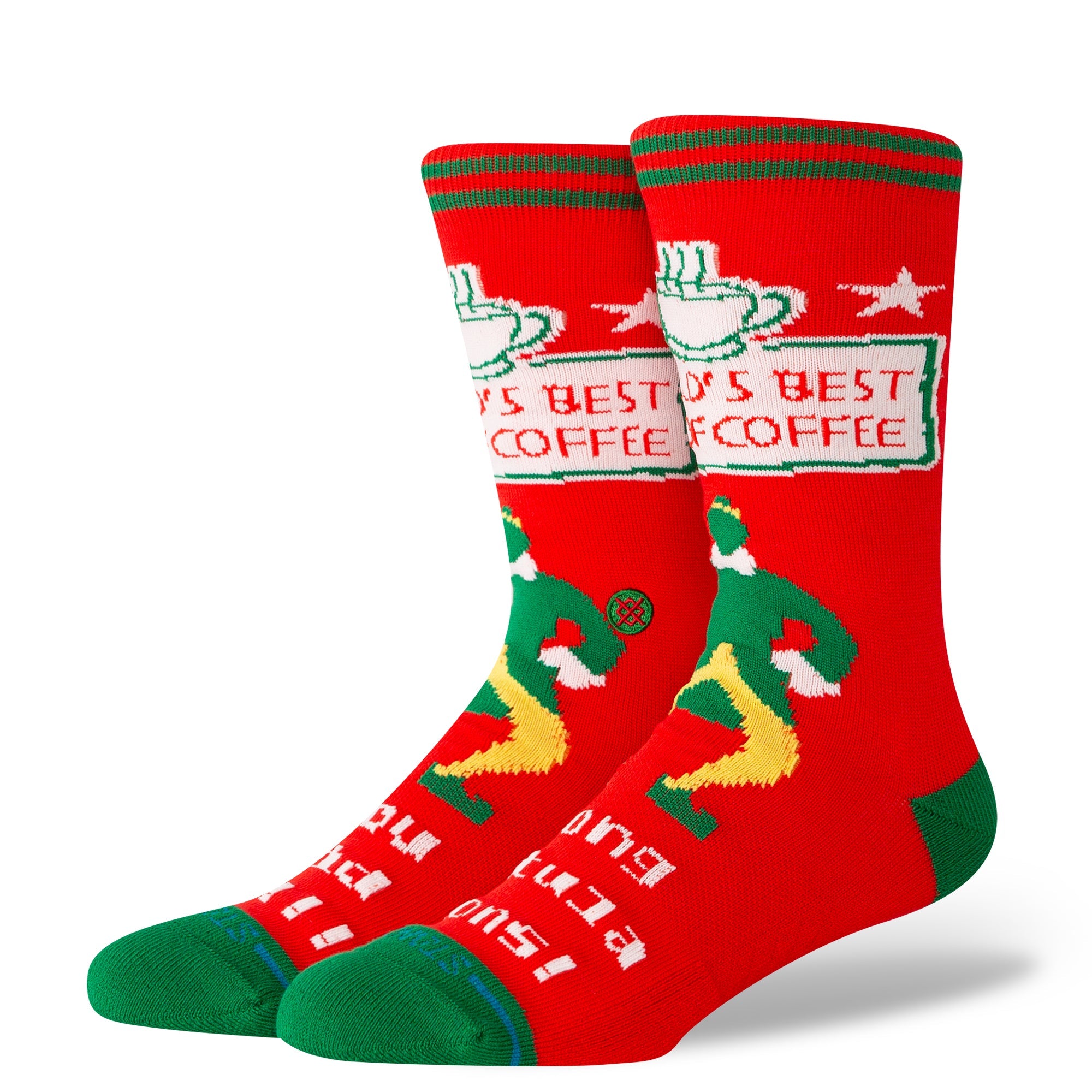 "Elf" Worlds Best Crew Chaussettes - Rouge