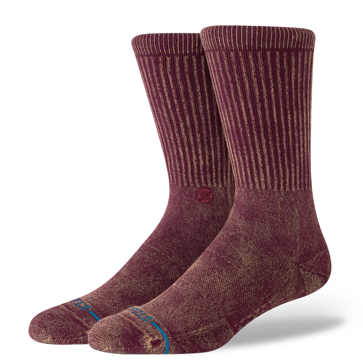 Icon Dyed Crew Chaussettes - Figue