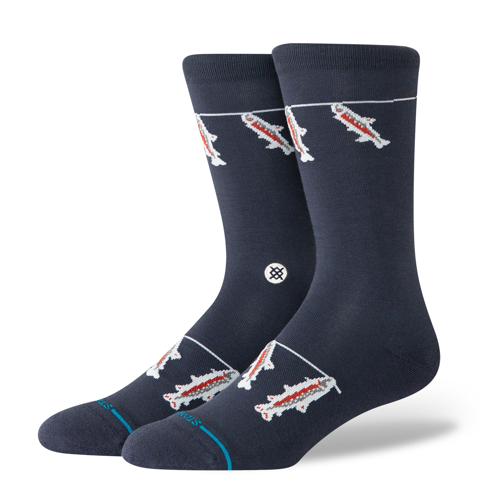 Gone Fishin Crew Chaussettes - Bleu Marine