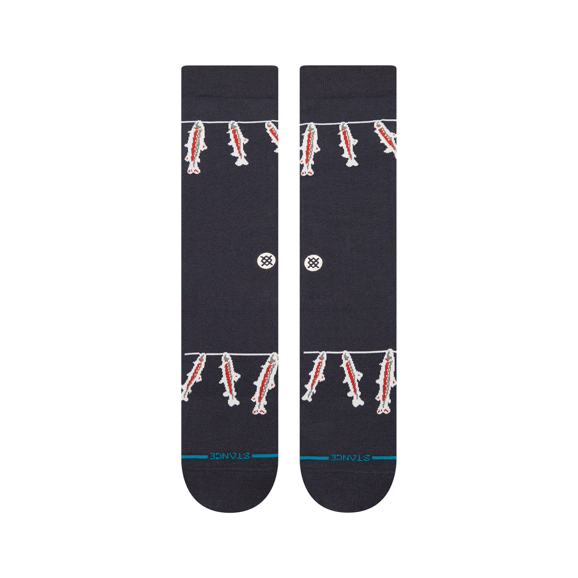 Gone Fishin Crew Chaussettes - Bleu Marine