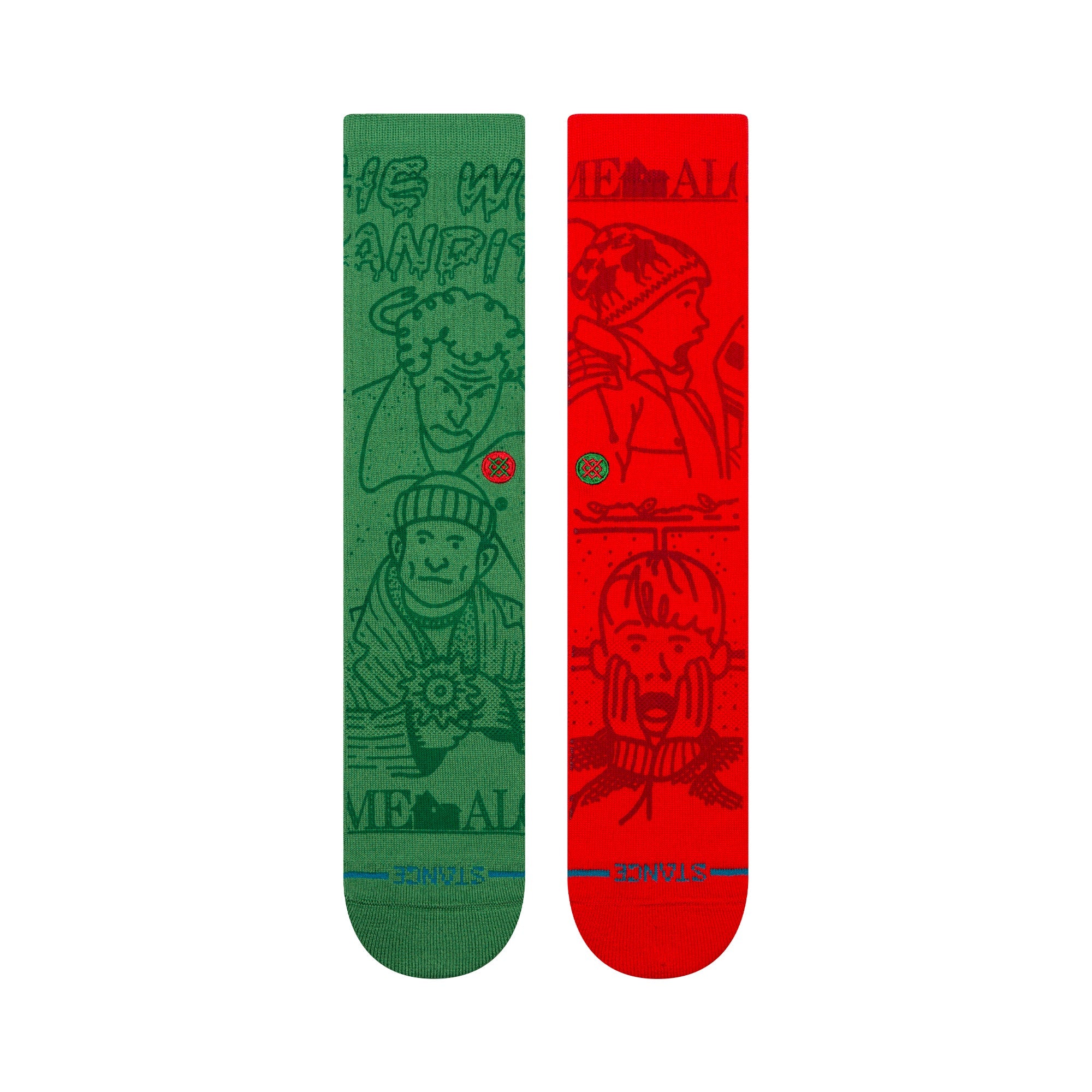 "Home Alone" Home Alone Crew Chaussettes - Multicolore