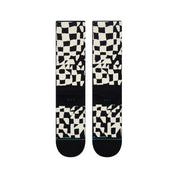 Wave Check Crew Chaussettes - Noir