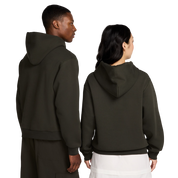 Fleece Pullover Skate Hoodie - Sequoia/White