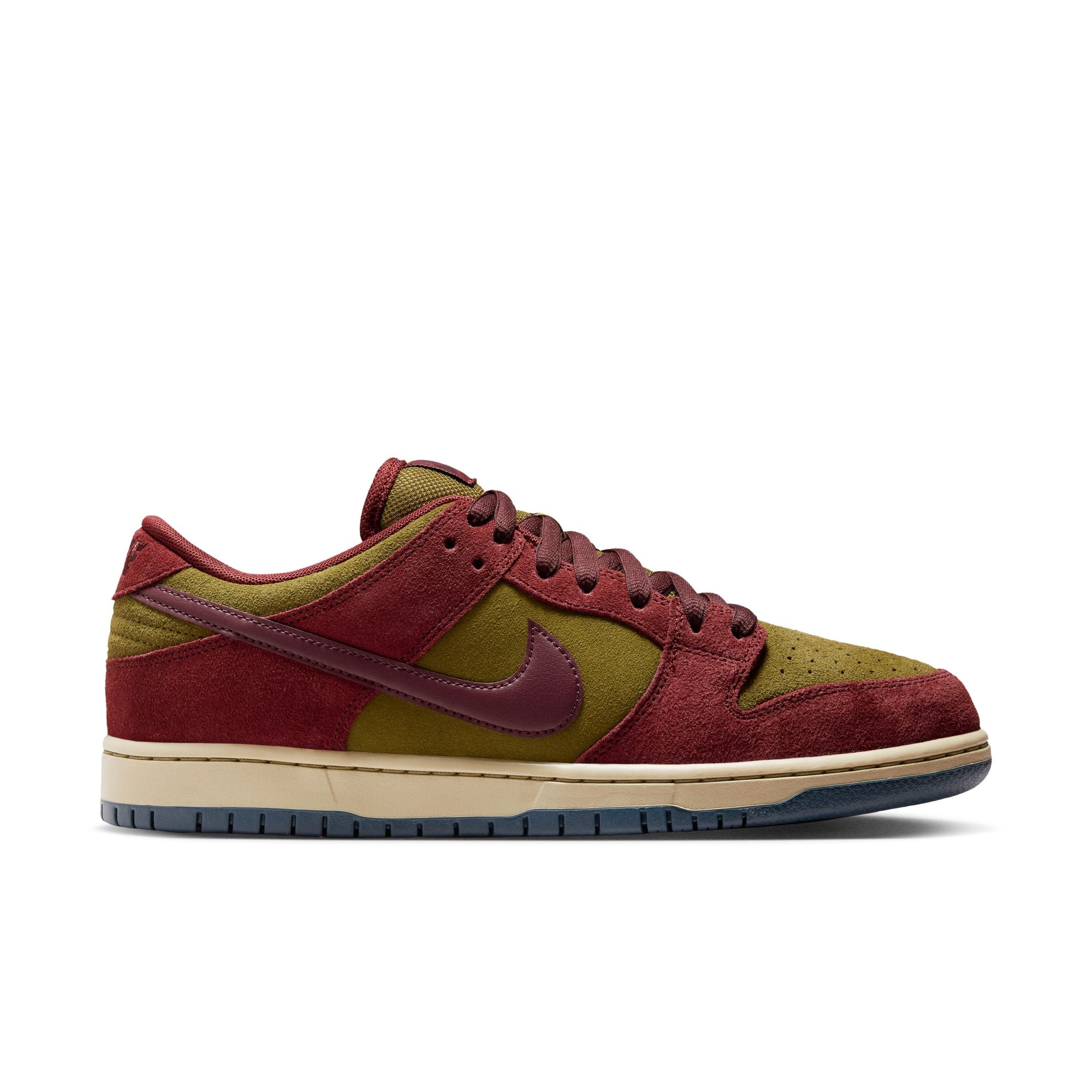 Nike SB Dunk Low Pro - Dark Team Red/Burgundy Crush/Olive Flak 