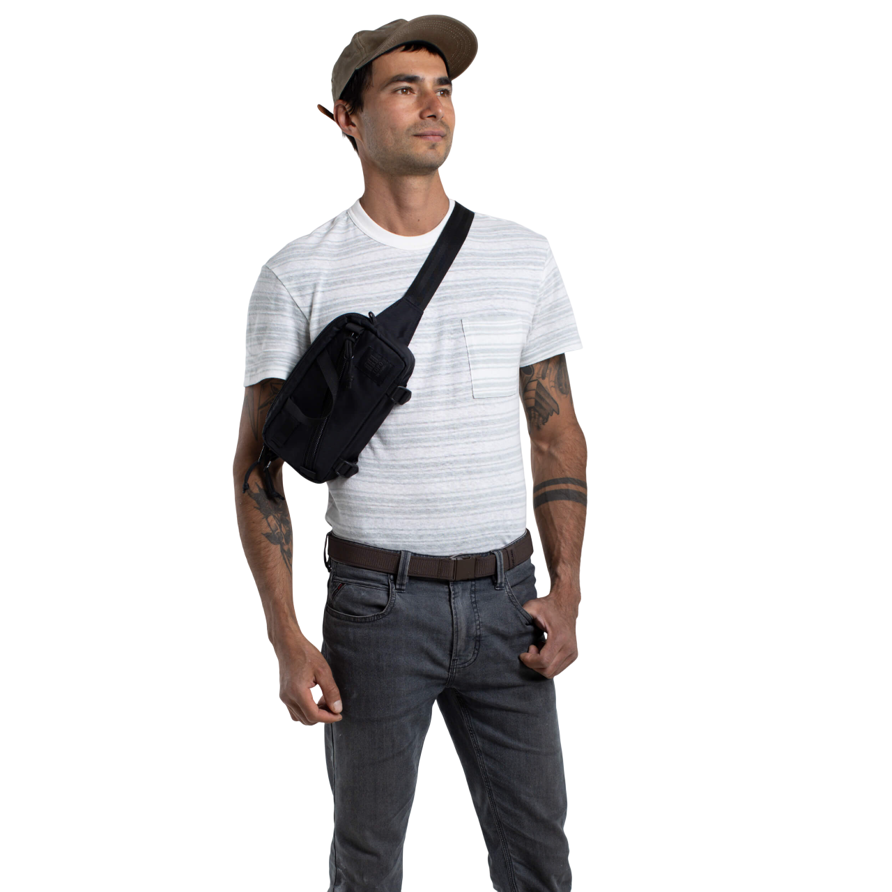 Atlas Slim Belt - Med Brown