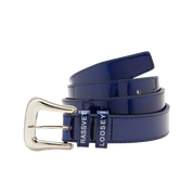 Leather Belt - Navy