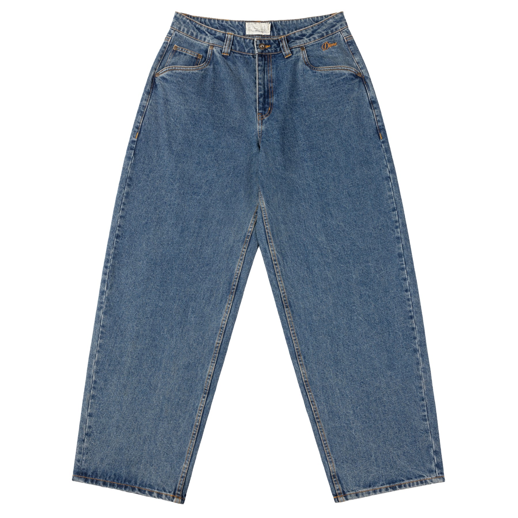 DIME BAGGY DENIM-KNOWTOMATIC 32インチ Dime Baggy Denim Pants - Knowtomatic Blue – Palm Isle Skateshop
