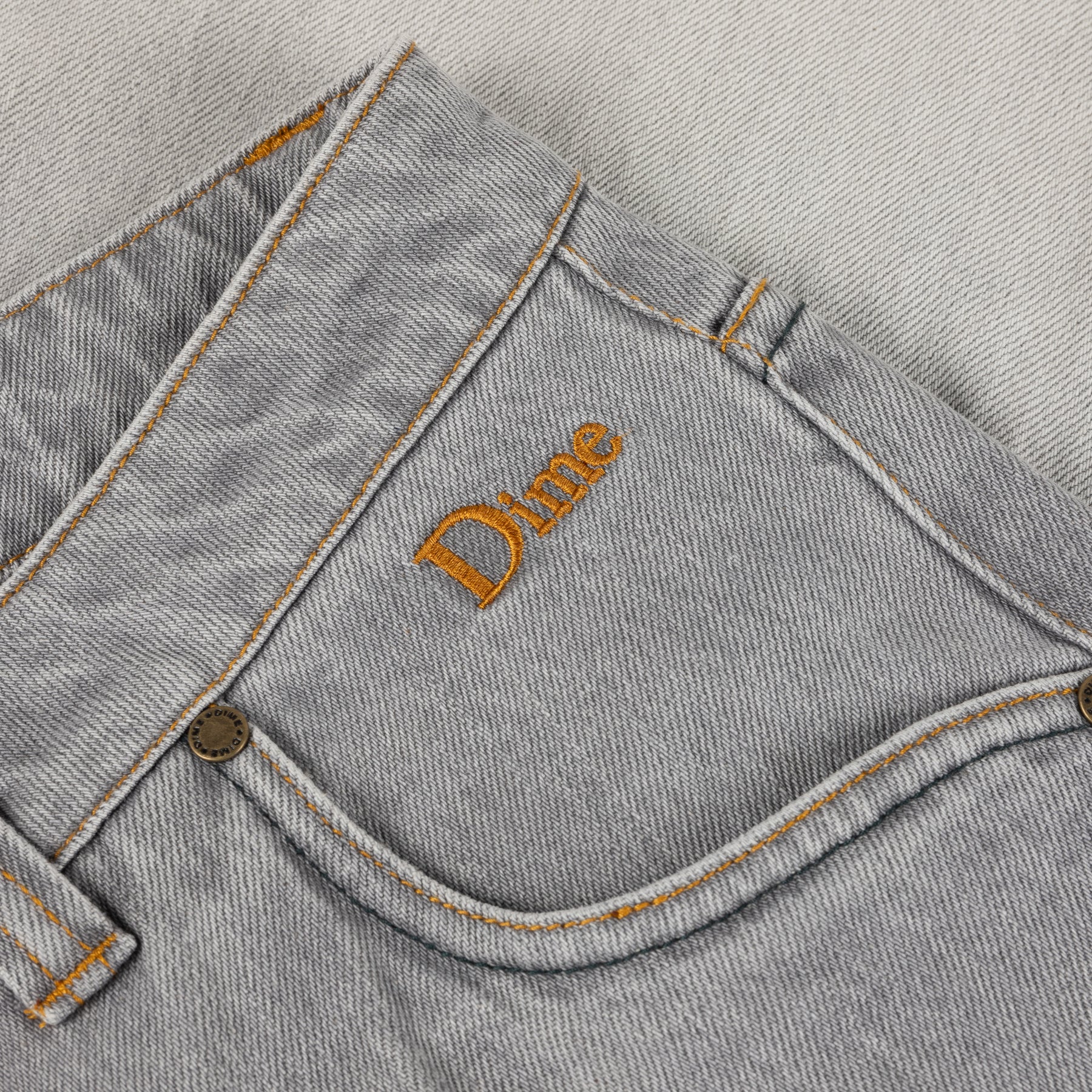 Classic Relaxed Denim Pants - Dipped Sandblasted Gray